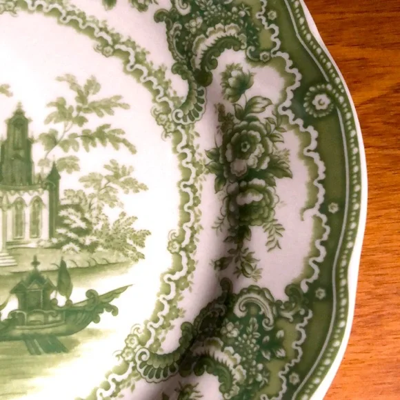 Green Scrolls / Landscape Salad Plate by Madison Bay Company - Picture 3 of 4
